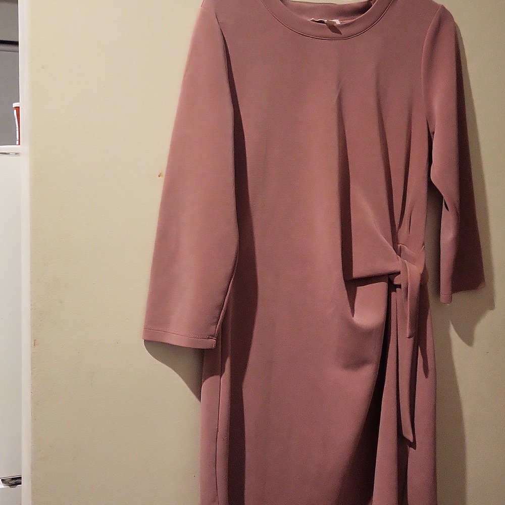 Cable & Gauge- medium- old rose- mini dress